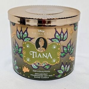 Disney Princess Tiana Bath & Body Works 3 Wick Candle Soy Wax Blend